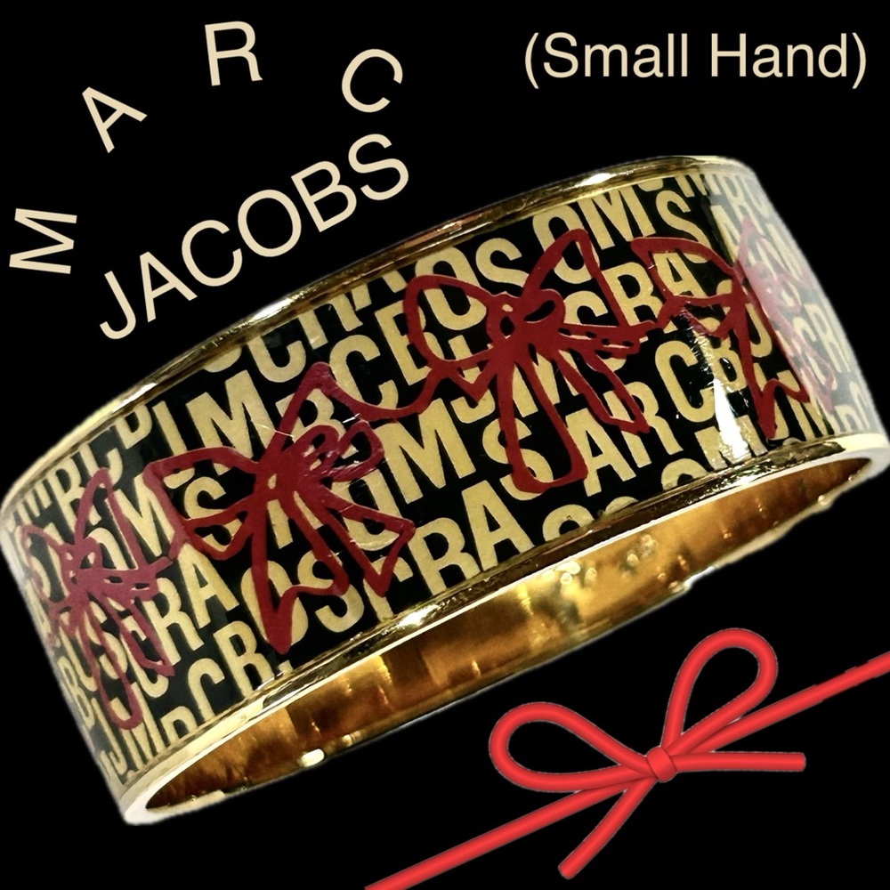 MARC JACOBS Monogrammed Bangle Bracelet (Small Hands). Excellent.